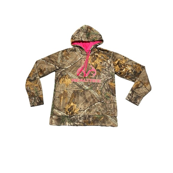 REALTREE Camo & Pink Women’s Size Small Performance Hoodie - Picture 1 of 10